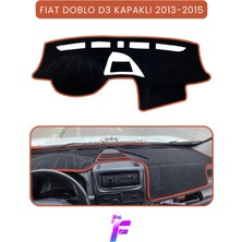 Fıat Doblo D3 (2013-2015) Kapaklı Uyumlu Torpido Örtüsü | Araca Özel Üretim | Kolay Montaj |TB10