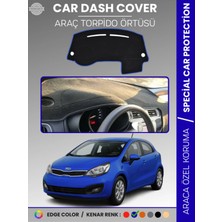 Kia Rio (2012-2018) Torpido Örtüsü Ön Panel Torpido Koruma Tam Uyum Araca Özel Kaymaz Kolay Montaj