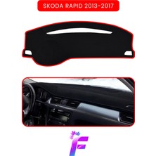 Skoda Rapid (2013-2017) Araca Özel Torpido Örtüsü | Ön Göğüs Kılıfı | Tam Koruma | Tam Uyum | A81