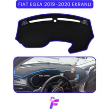 Fıat Egea (2019-2020) Ekranlı Uyumlu Torpido Örtüsü | Çatlama ve Isıya Karşı Tam Koruma | TB23