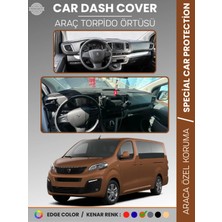 Peugeot Traveller (2016-2023) Torpido Örtüsü Panel Koruma Torpido Koruma Tam Uyum Kaymaz Özel Kesim
