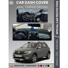 Dacıa Sandero Stepway (2015-2021) Torpido Örtüsü Ön Göğüs Koruma Tam Uyum Kaymaz Kolay Montaj