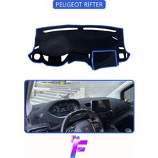 Peugeot Rifter Uyumlu Torpido Örtüsü | Yansıma Önleyici | Tam Koruma | Kolay ve Hızlı Montaj | J23