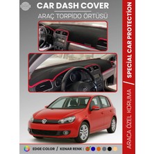 Volkswagen Golf 6 (2008-2012) Torpido Örtüsü Ön Göğüs Koruma Tam Uyum Uv Koruma