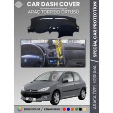 Peugeot 206 Büyük Ekran (1998-2003) Torpido Örtüsü Ön Göğüs Torpido Koruma Birebir Uyum Kaymaz