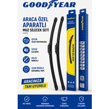 Goodyear Fiat Uno 1995 Uyumlu Aparatlı Muz Silecek Seti 480MM + 480MM