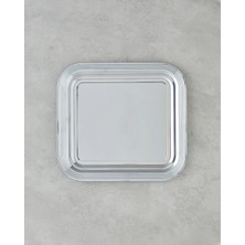 St. Morritz Glow Metal Tepsi 35X32,5 cm Silver