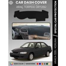 Toyota Corolla E110 (1998-2002) Torpido Örtüsü Ön Göğüs Koruma Araca Özel Çatlamayı Önler Kaymaz