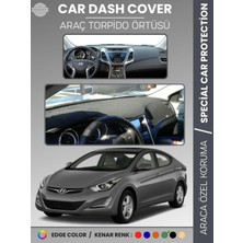Hyundai Elantra (2011-2017) Torpido Örtüsü Ön Göğüs Araca Özel Uv Koruma Kaymaz Kolay Montaj