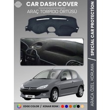 Peugeot 206 Küçük Ekran (1998-2003) Torpido Örtüsü Ön Göğüs Torpido Koruma Birebir Uyum Kaymaz