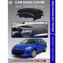 Mazda 3 (2009-2013) Torpido Örtüsü Panel Halısı Koruma Torpido Koruma Araca Özel Kaymaz Kolay Montaj