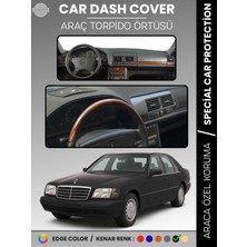 Mercedes S Class W140 (1991-1998) Torpido Örtüsü Premium Kalite Torpido Koruma Özel Kesim Uv Koruma