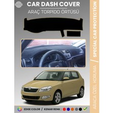 Skoda Fabia (2007-2014) Torpido Örtüsü Ön Göğüs Halı Torpido Koruma Birebir Uyum Kaymaz Uv Koruma