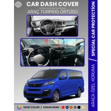 Peugeot Traveller (2016-2023) Torpido Örtüsü Panel Koruma Torpido Koruma Tam Uyum Kaymaz Özel Kesim