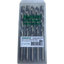 Maier HSS CO.%8 SpiralBohrer 12mm HSS Matkap Ucu – Metal Delme (5 ADET)