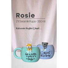 Rosie Köpek ve Koala Figürlü Seramik Kupa 350 ml