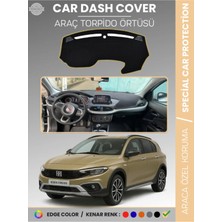 Fiat Egea Cross (2020+) Ekranlı Torpido Örtüsü Ön Göğüs Koruma Torpido Koruma Tam Uyum Kolay Montaj