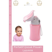 Denguva Premium Seri Portatif Sızdırmaz Çocuk Pisuarı Şişe Araba Yolculuk Lazımlık Kız Küçük Tuvalet
