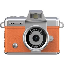 Acton Picco Flex Flip Ekranlı Retro Photo Kamera - Portakal