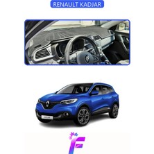 Renault Kadjar (2015-2018) Uyumlu Torpido Örtüsü | Yansıma Önleyici | Tam Koruma | Hızlı Montaj |J77