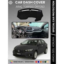 Fiat Egea (2019-2020) Ekranlı Torpido Örtüsü Ön Göğüs Koruma Torpido Koruma Tam Uyum Kolay Montaj