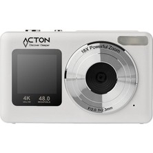 Acton Selfix Dijital Fotoğraf Makinesi (Beyaz)