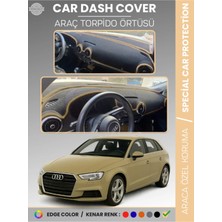 Audi A3 (2013-2020) Torpido Örtüsü Ön Göğüs Koruma Torpido Koruma Araca Özel Kaymaz Kolay Montaj