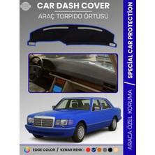Mercedes S Class W126 (1979-1991) Torpido Örtüsü Premium Kalite Torpido Koruma Özel Kesim Uv Koruma
