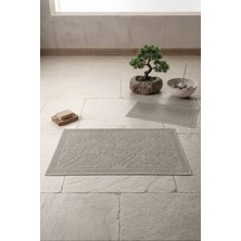 Cotton Box Aura Jakarlı Kaymaz Taban Pamuklu Paspas Seti Vine Vizon 60X90+40X60