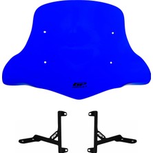 Gp Kompozit Scooter Universal Elcikli Ön Cam Mavi 42 cm