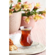 St. Morritz Alya Cam Çay Seti 6 Kişilik 165 ml (6 Çay Bardağı, 6 Çay Tabağı)