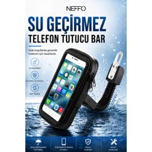 Neffo Telefon Tutacağı Motorsiklet 5-6.0 Inc Uyumlu Su Geçirmez Aynaya Montaj