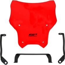 Gp Kompozit Cf Moto 250 Nk 2018-2022 Uyumlu Spor Ön Cam Kırmızı 33 cm