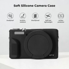 K&f Concept Canon G7X Mark Iıı (Black) Siyah Slikon Kılıf