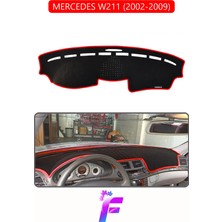 Mercedes W211 (2002-2009) Uyumlu Torpido Örtüsü | Yansıma Önleyici | Kolay Montaj | Tam Koruma | H27