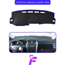 Toyota Corolla (2006-2012) Araca Özel Torpido Örtüsü | Ön Göğüs Kılıfı | Tam Koruma | Kaymaz | B35