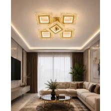 Eray Aydınlatma A016-4+1 Sarı Dimmer Kumandalı LED Avize