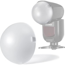 Neewer M12 Manyetik Dome Difüzör (Z2PRO, Z2 ve Z1 Yuvarlak Kafa Flaşlar Için)
