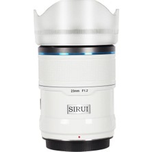 Sirui Sniper 23MM F1.2 Aps-C Auto-Focus Lens (E Mount, Beyaz)