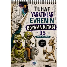 Enine Boyuna Eğitim Tuhaf Yaratıklar Evreni – 35 Karakter Boyama Kitabı