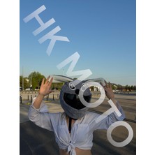 Universal Kask Peluşu Gri Stitch