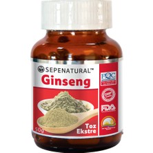 SEPE NATURAL Korean Ginseng Kore Ginseng Kök Ekstresi Toz 50 gr SEPE