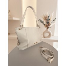 İlknur Home Ilknurhome Kadın Büyük Boy Iç Cepli Çift Saplı Kullanışlı Çapraz Askılı El ve Omuz Çantası