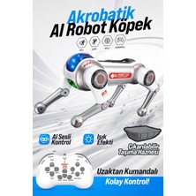 Blic Blıc Brb1 Aı Akıllı Robot Köpek 2.4ghz Uzaktan Kumandalı Sesli Komutlu Rgb Işıklı Akrobatik Programlanabilir Eğitici Oyuncak