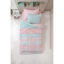 Cotton Box Genç Odası Tek Kişilik Lastikli Çarşaflı Nevresim Takımı Liora Pembe