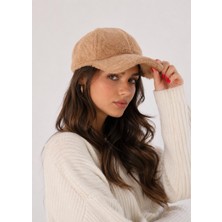 Wearflawless Kadın Peluş Şapka, Siperli Yumuşak Tüylü Kışlık Peluş Şapka, Trend Günlük Spor Şapka, Kışlık Hediye
