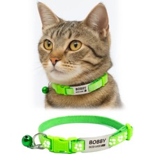 St. Morritz Sallanmayan Kedi Tasması Metal Isimlikli Telefon Numarası Yazılı