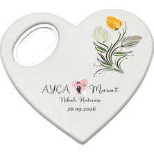 Düğün Nikah Nişan Kına Organizasyonları  Için  Kişiye Özel Kalp Magnet Açacak