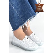Shoegar Rinna Beyaz Deri Spor Ayakkabı