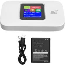 Apera Onezero M5 4g Lte Taşınabilir Mobil Wifi Modem Router – LCD Ekranlı, 300 Mbps Yüksek Hızlı, 3000 Mah Bataryalı Şarj Edilebilir Cep Wi-Fi (10 Cihaza Kadar Destek)